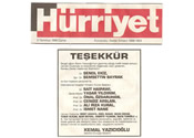 Teşekkür İlanları